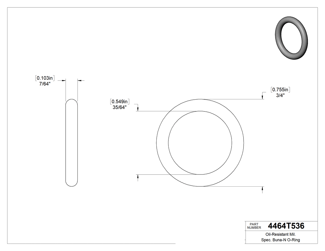 Technical drawing - 4464T536